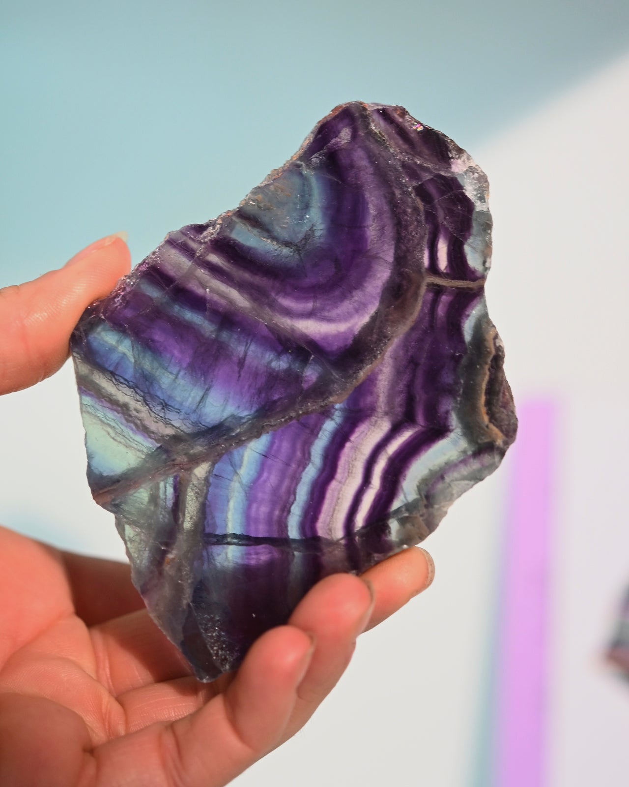 Rainbow Fluorite Slab