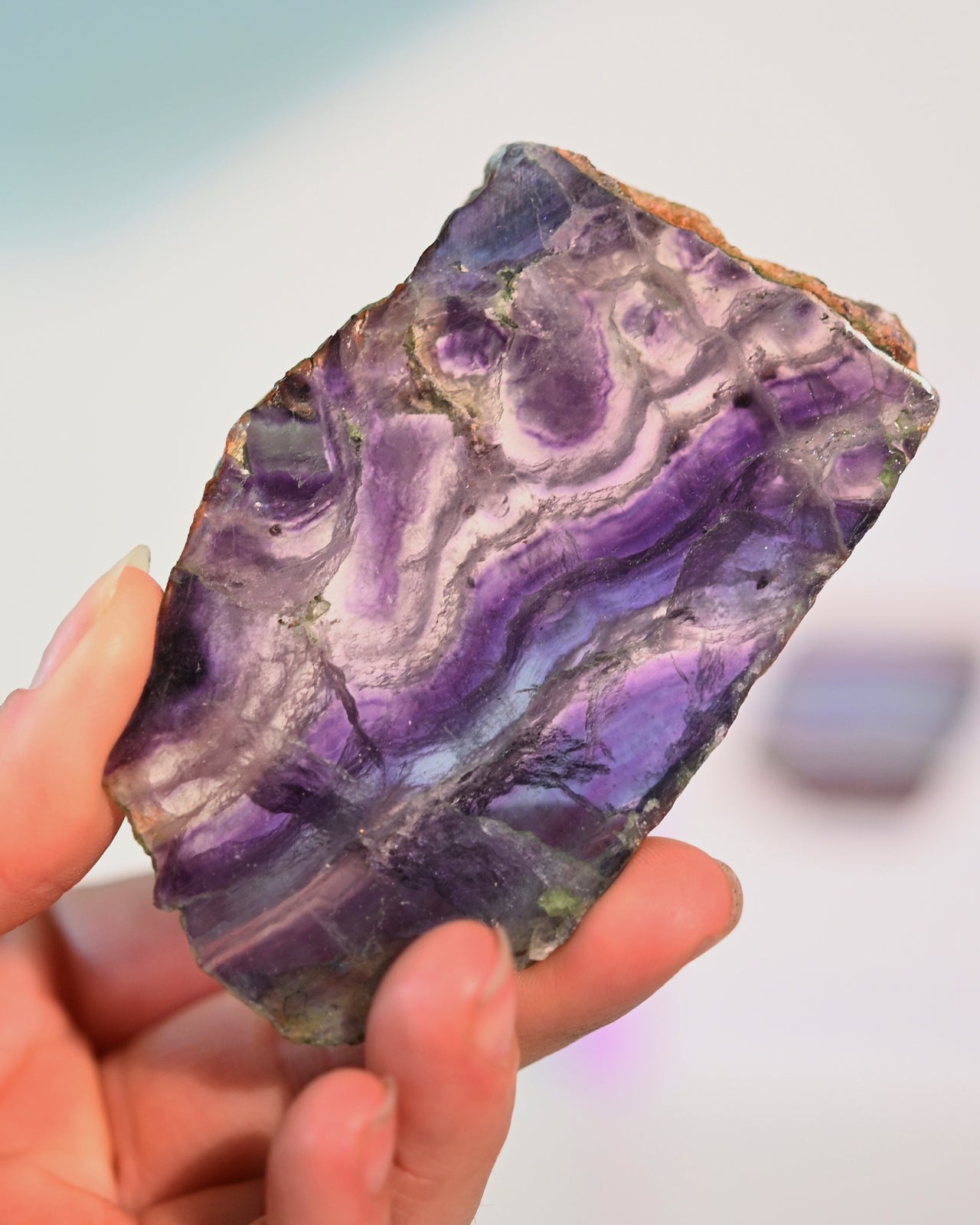 Rainbow Fluorite Slab