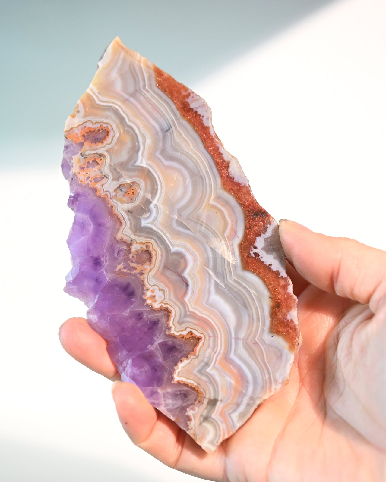 Rainbow Fluorite Slab 5 inch