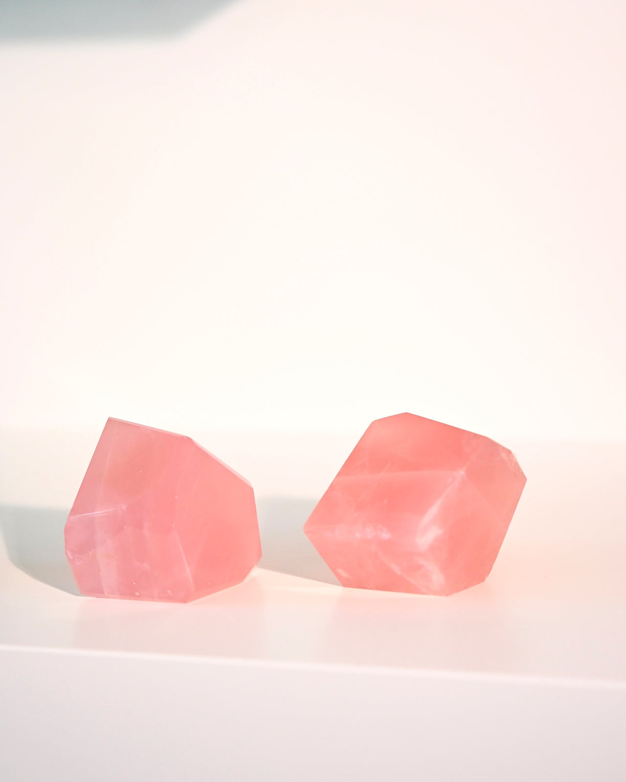 Rose Quartz Geometric Form