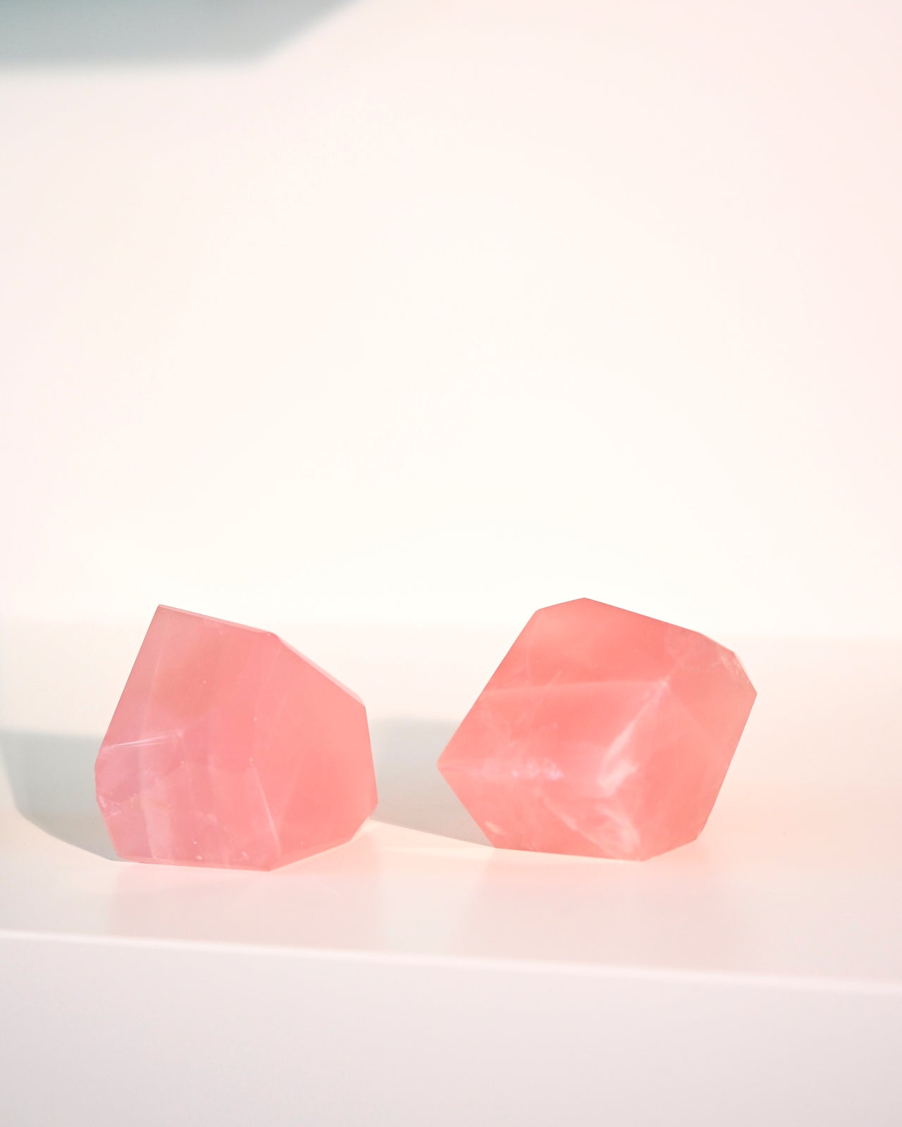 Rose Quartz Geometric Form