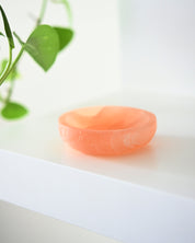 Orange Selenite Bowl