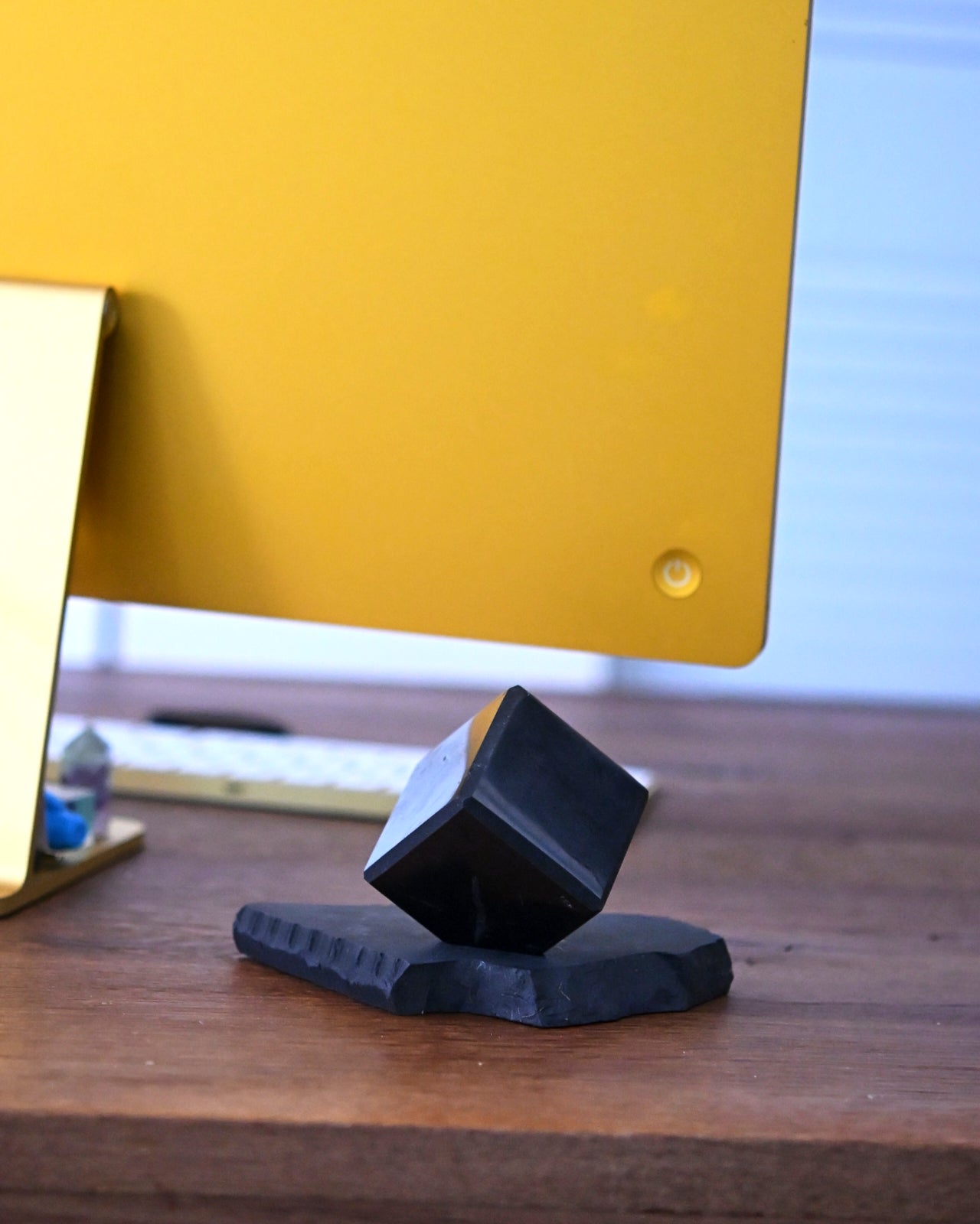 Shungite Cube on Base