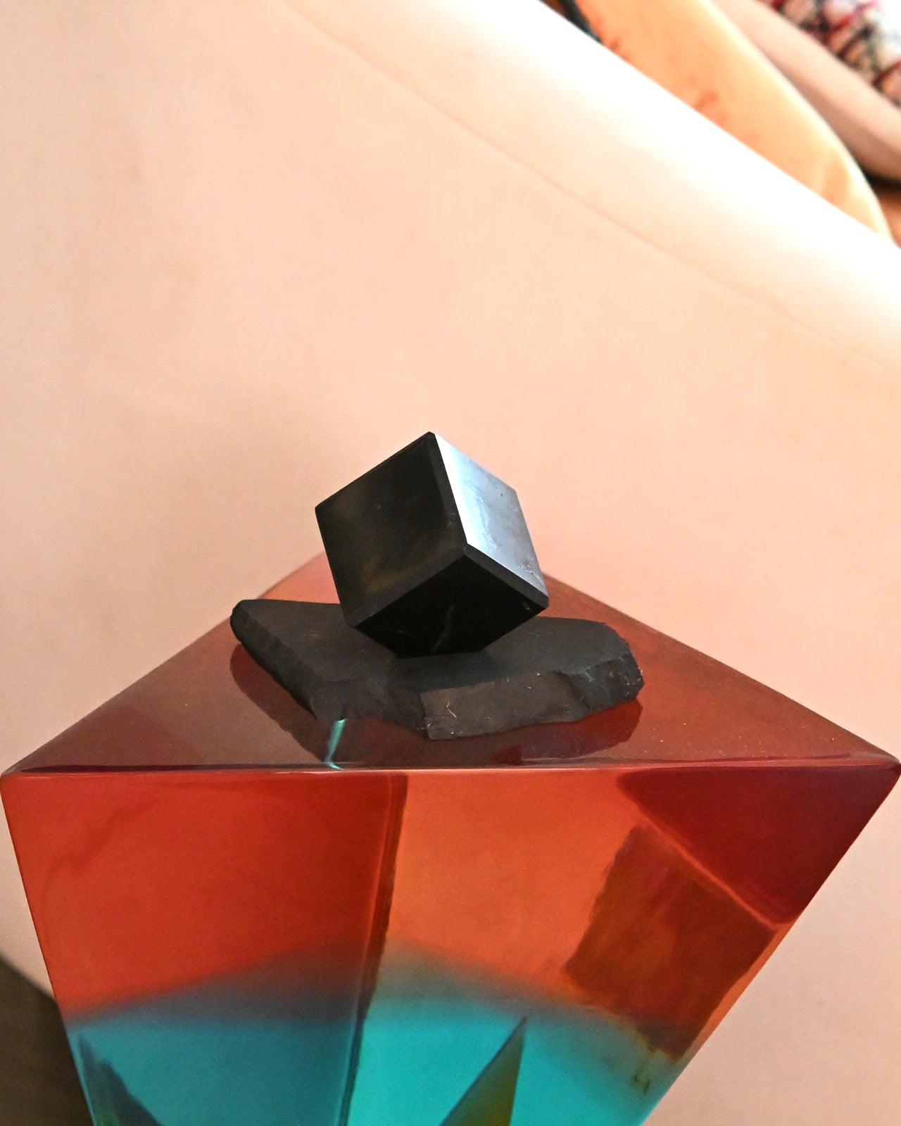 Shungite Cube on Base