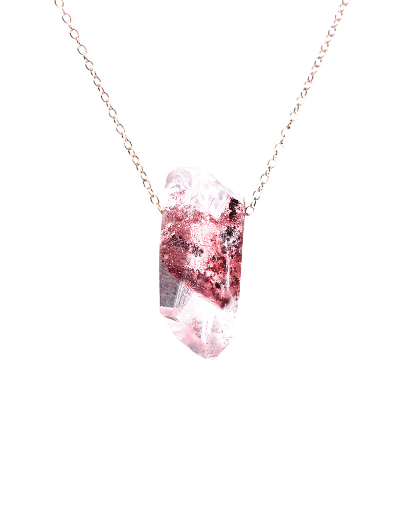 Sunset Phantom Himalayan Quartz Necklace