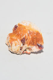 Mini Vanadinite on barite Cluster