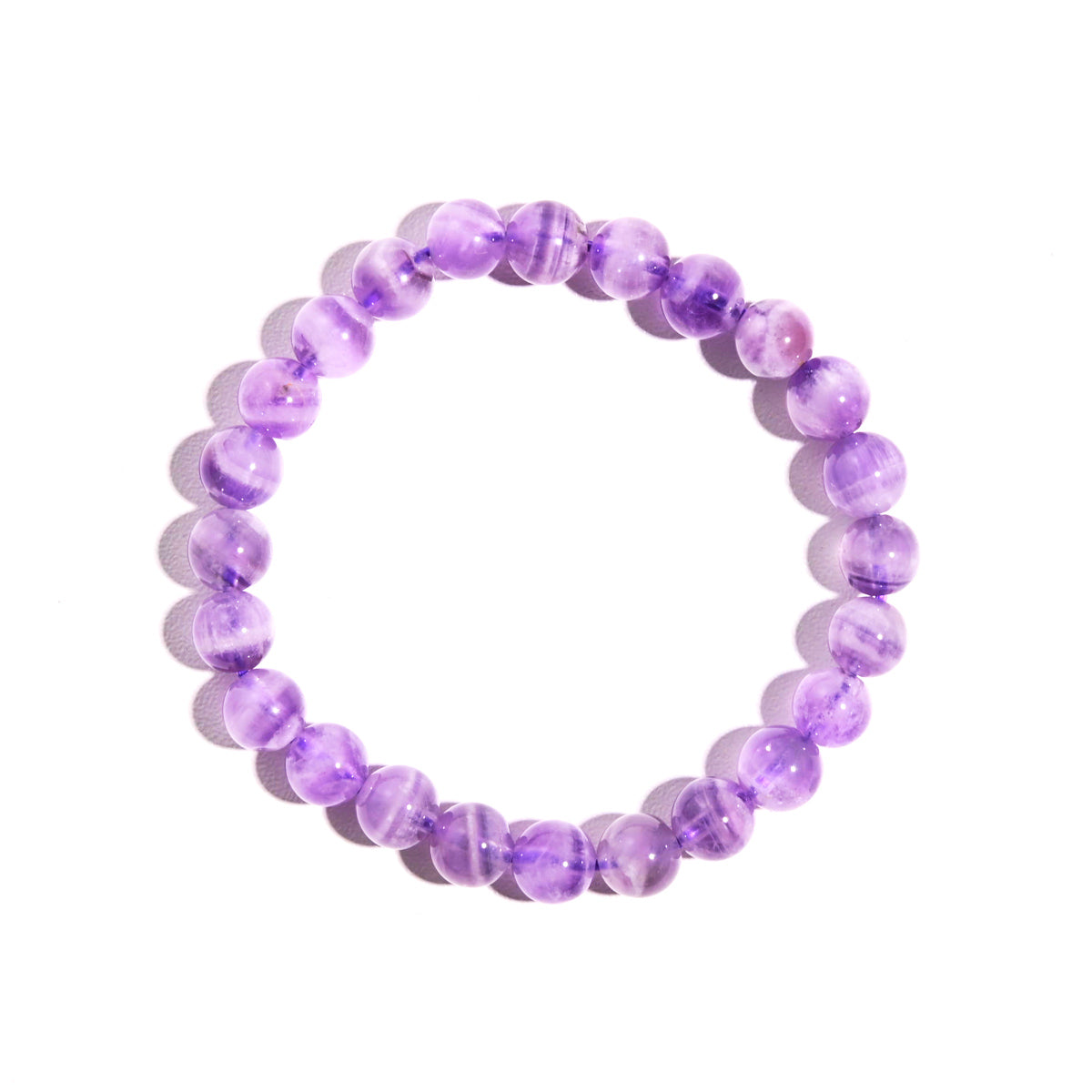 Hawai Amethyst Pyramid Crystal Stone Bracelet for Men and Women SFDI327