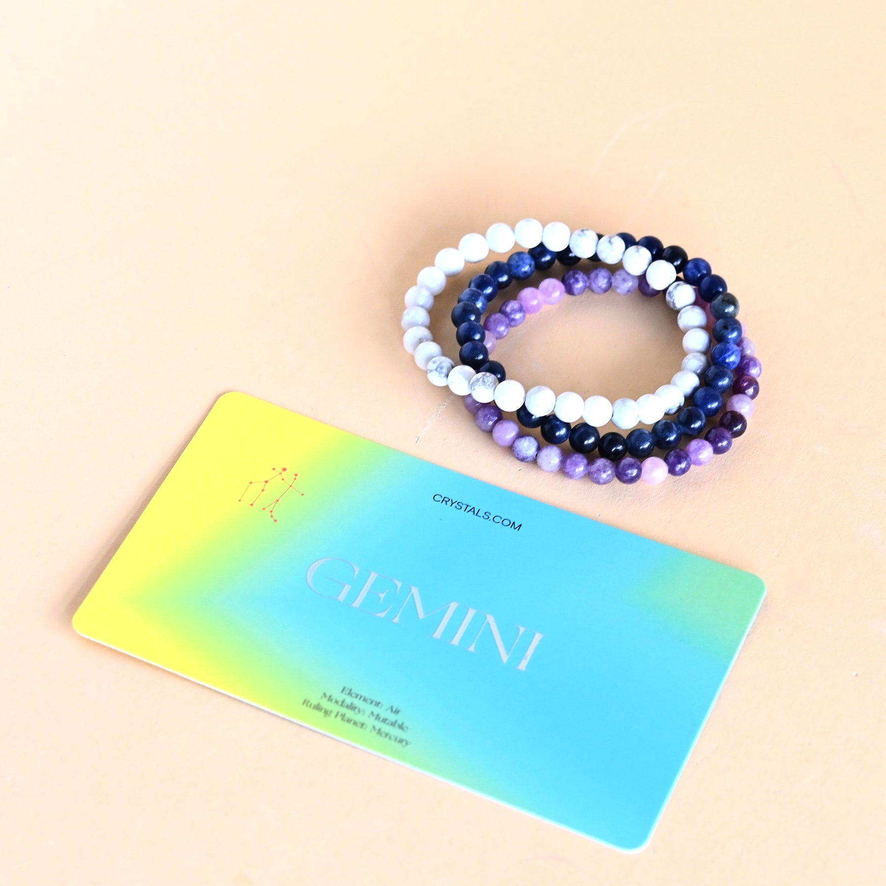 Alxa, Citrine/Gemini/Zodiac Crystal Bracelet - Shop cheng mu Bracelets -  Pinkoi