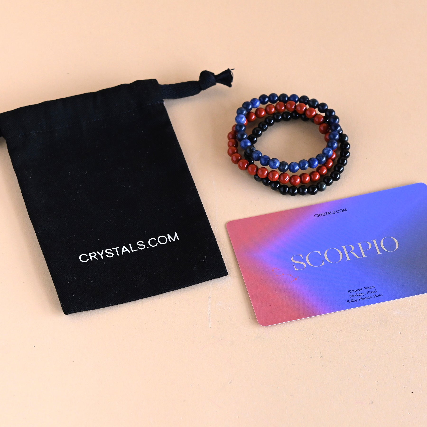 Beaded Gemstone Bracelet: Scorpio Colors – Park & Lex